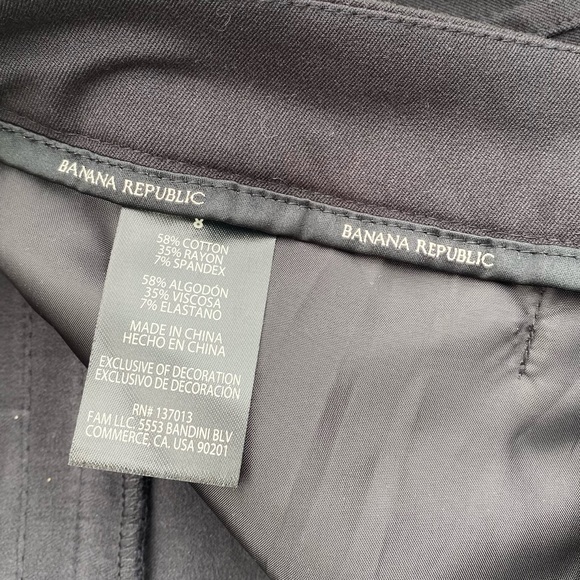 Banana Republic NWT Slim Straight Cropped Pant Women's Size 8 - Picture 4 of 6